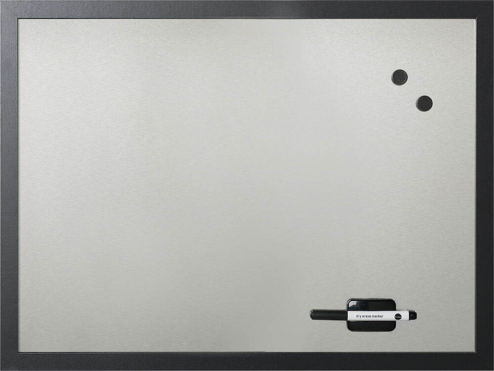 Bi-Office Whiteboardtavla 60 x 45 cm silver/svart