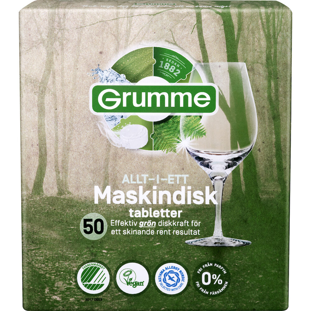 Grumme Maskindiskmedel tabletter 50 st/fp