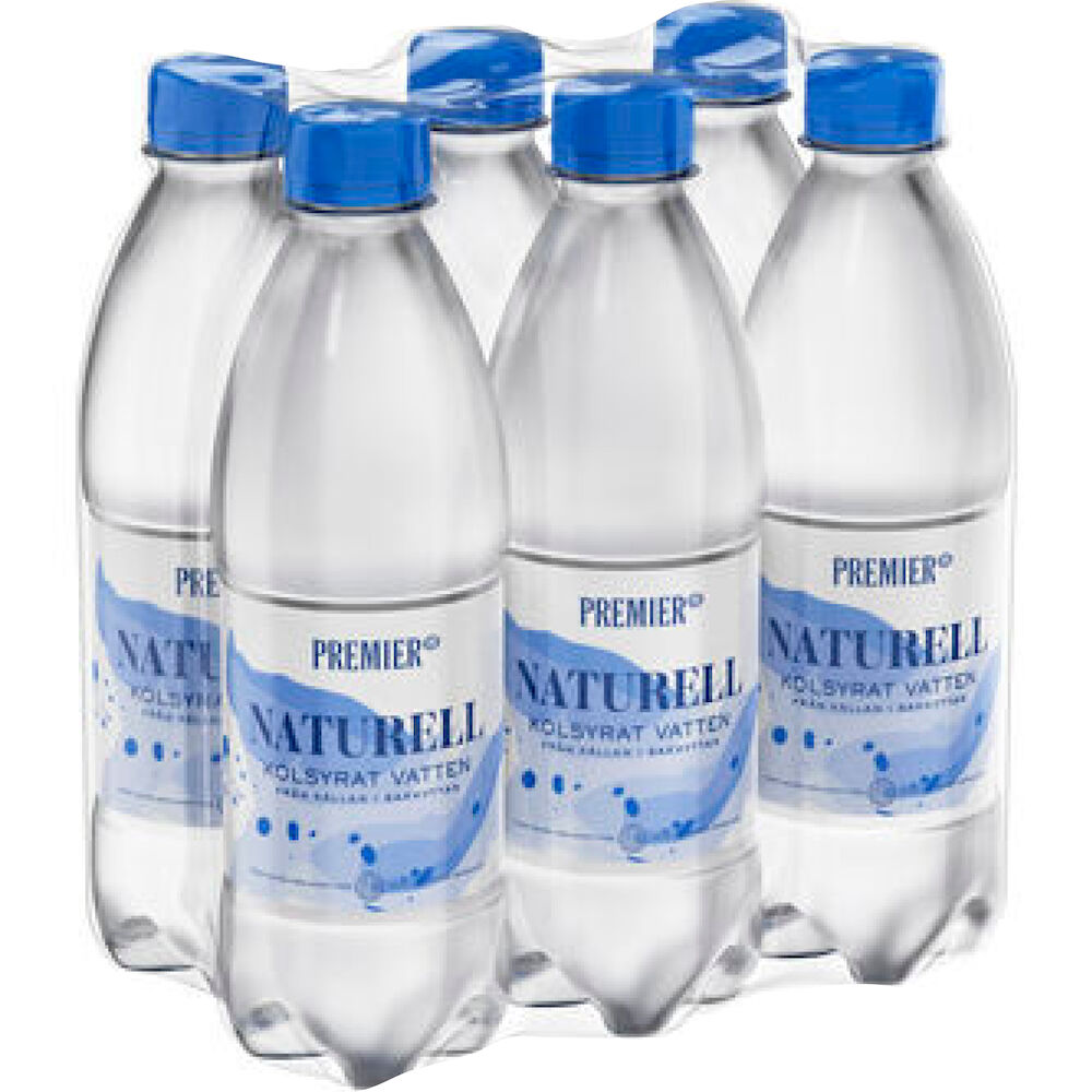Premier Vatten Naturell Kolsyrad 0,5 liter PET inkl. pant