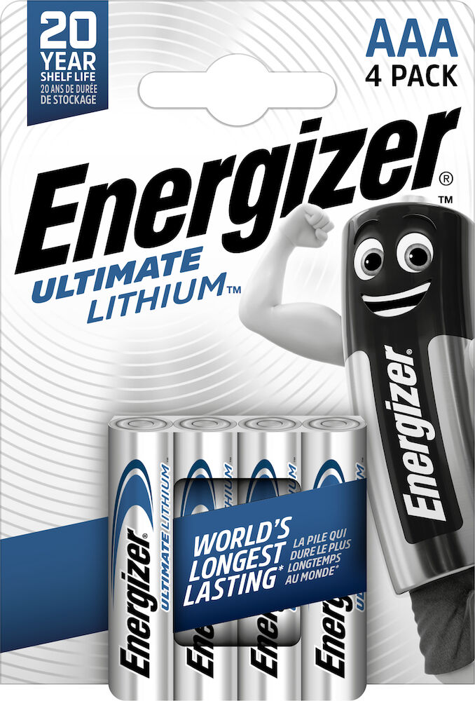 Energizer Batteri Lithium AAA 4-pack
