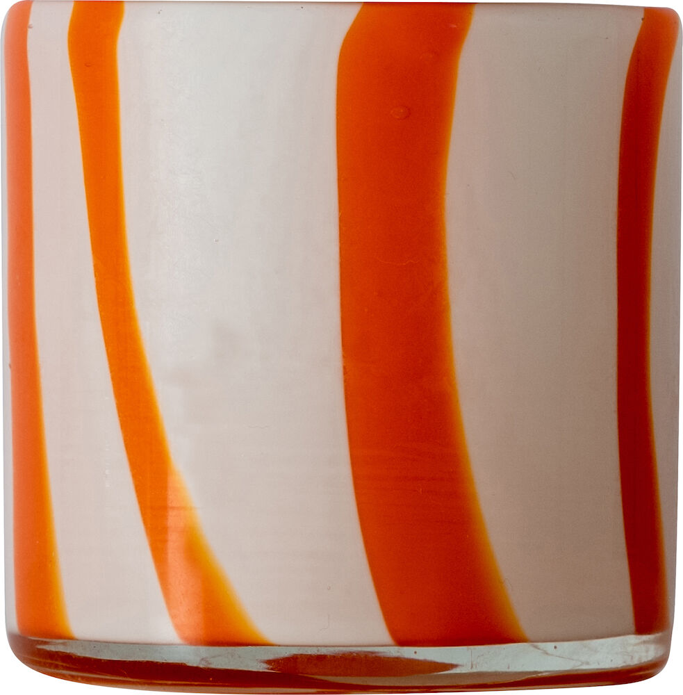ByOn Ljuslykta Curve XS orange/vit