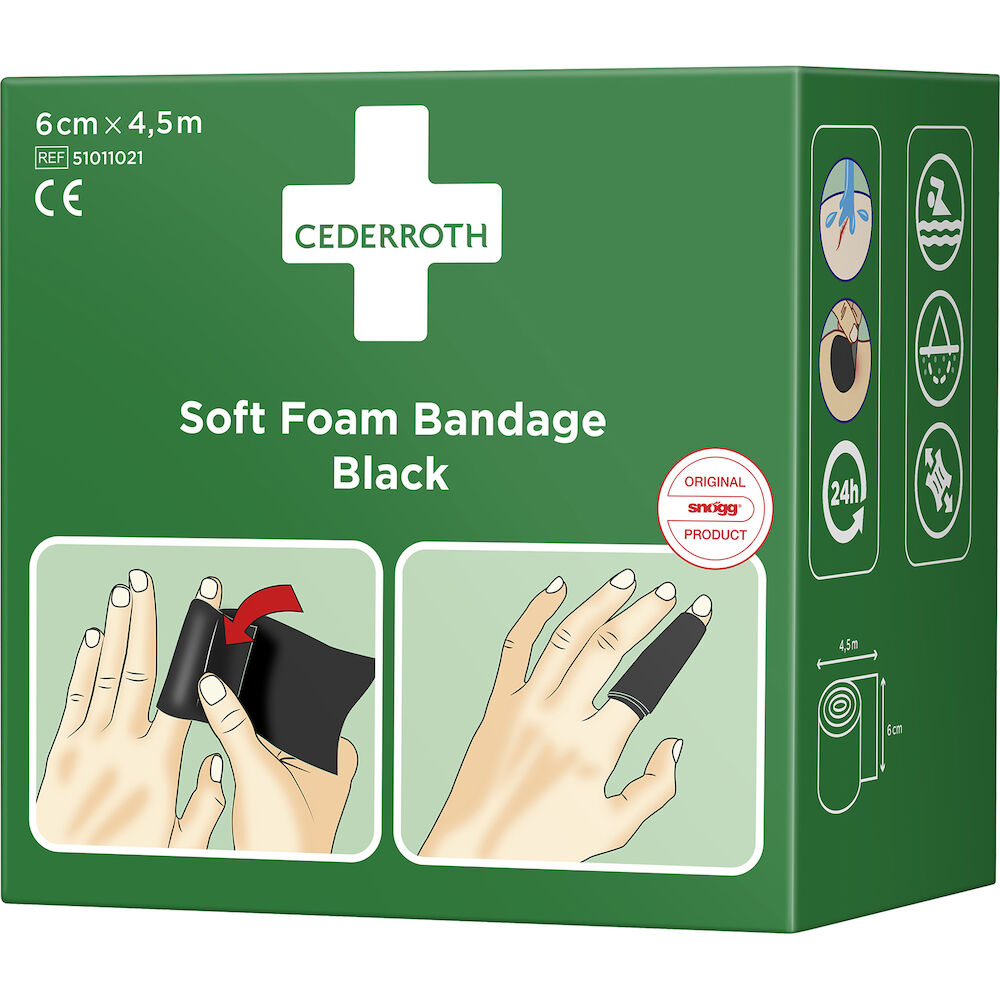 Cederroth Soft Foam Black 60 mm x 4,5 m