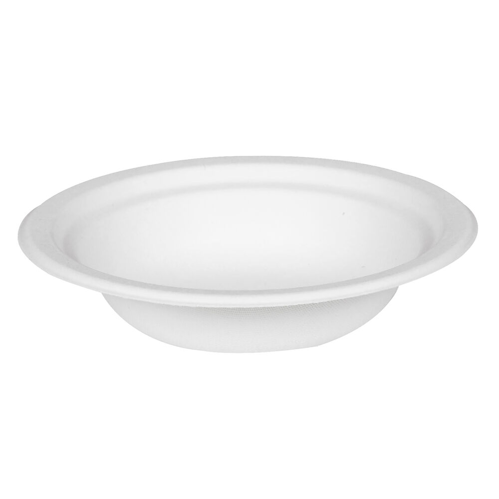 Abena Tallrik djup bagasse Ø180 mm vit 50 st/fp