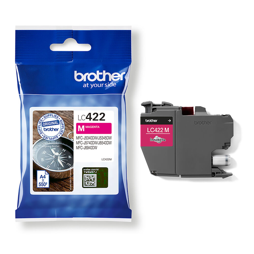 Brother Bläckpatron LC422 magenta 550 sidor