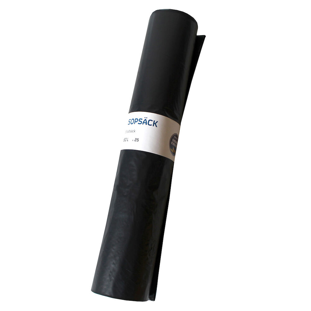 Mono Basic Sopsäck 70 liter svart 40my 25 st/rulle