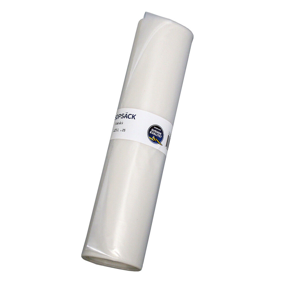 Mono Basic Sopsäck 125 liter Transparent 50my 25 st/rulle