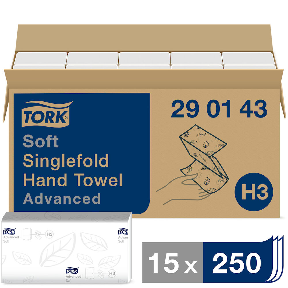 Tork Pappershandduk Advanced H3 3750 st/krt