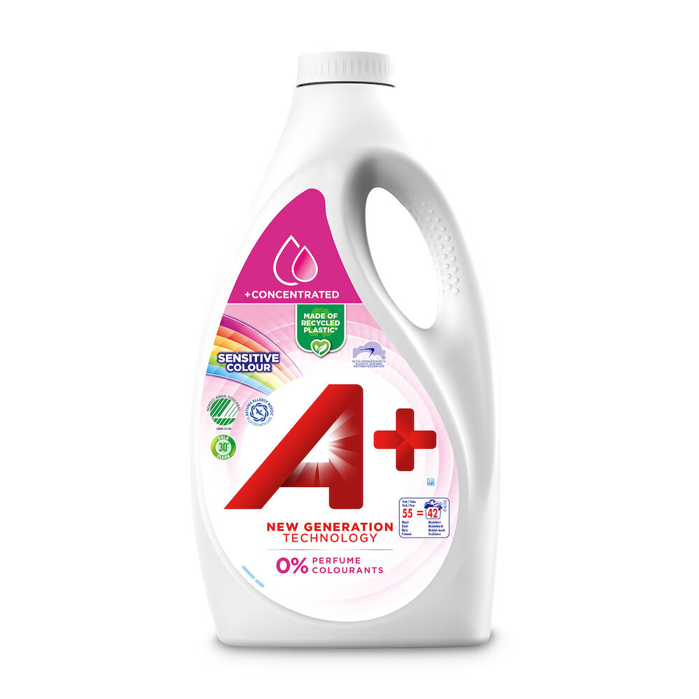 A+ Tvättmedel flytande Sensitive Color 2200 ml