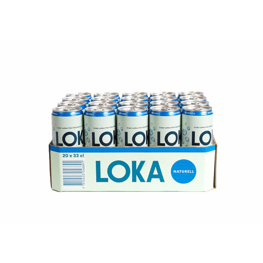 Loka Kolsyrad vatten Naturell 33cl sleek can Inkl. pant