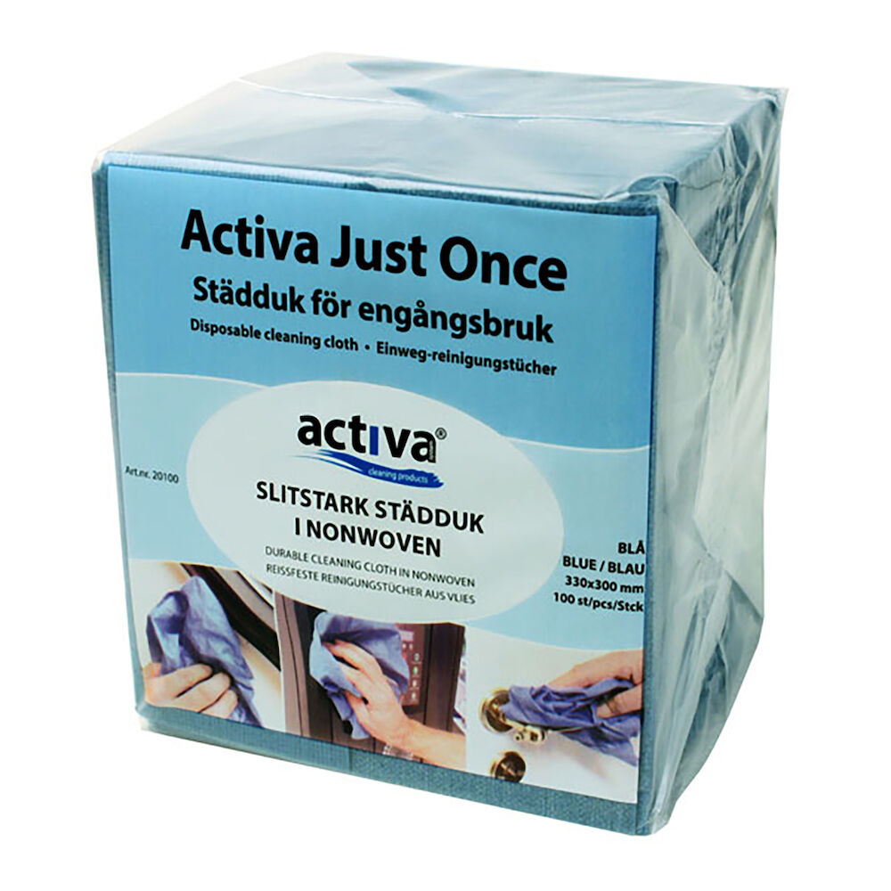 Activa Städduk engångs blå 100 st/fp