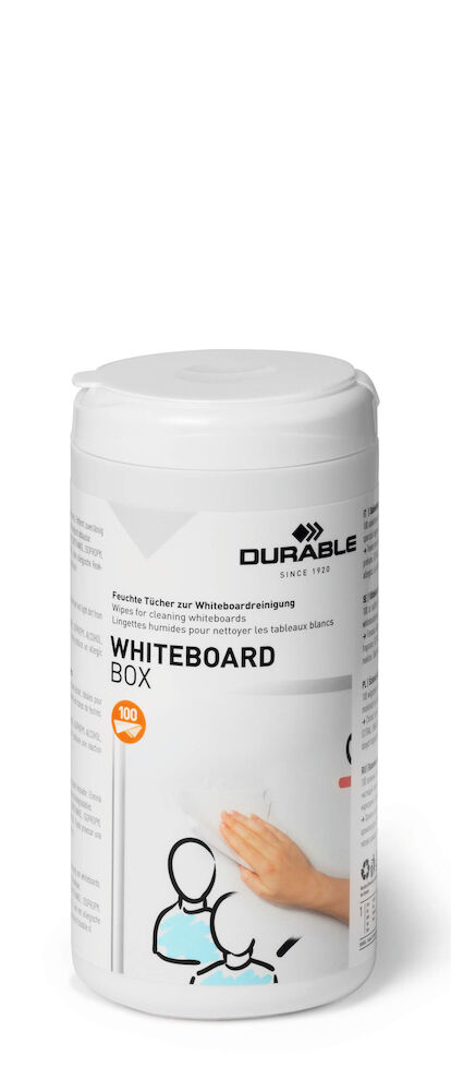 Durable Rengöringsservetter Whiteboard 100 st/fp