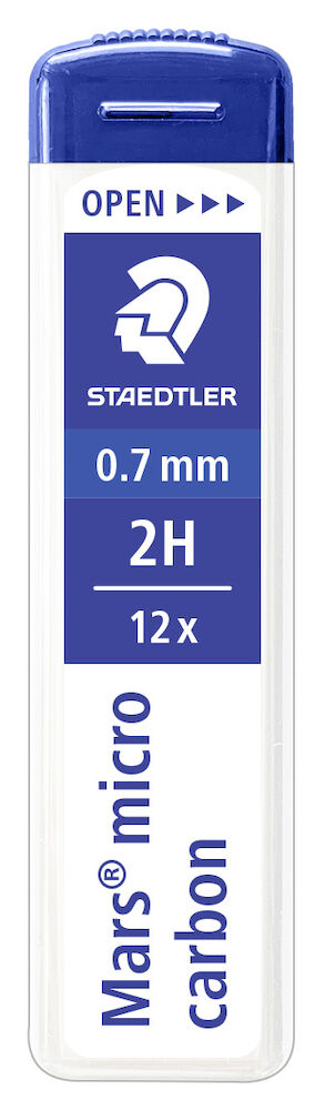 Staedtler Stift Mars Micro 0,7 2H 12 st/fp