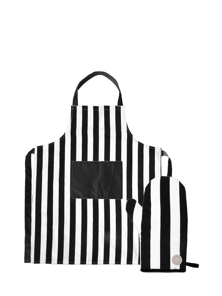 Sagaform Förkläde & grillhandske Aron Svart/Beige