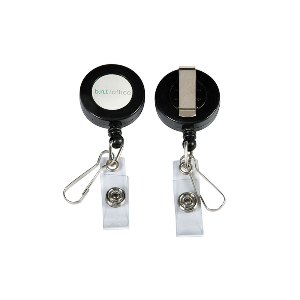 BNTOFFICE Korthållare Yoyo Svart 10-pack