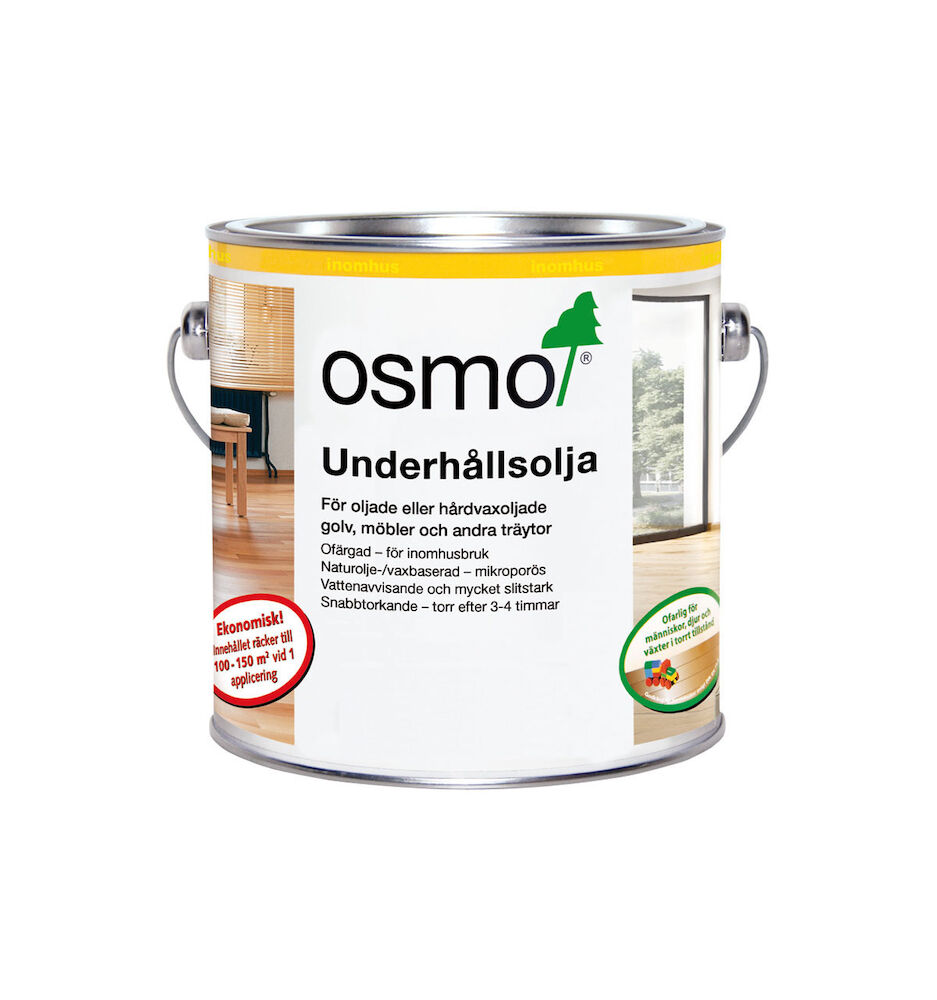 OSMO Underhållsolja ofärgad sidenmatt 10 liter