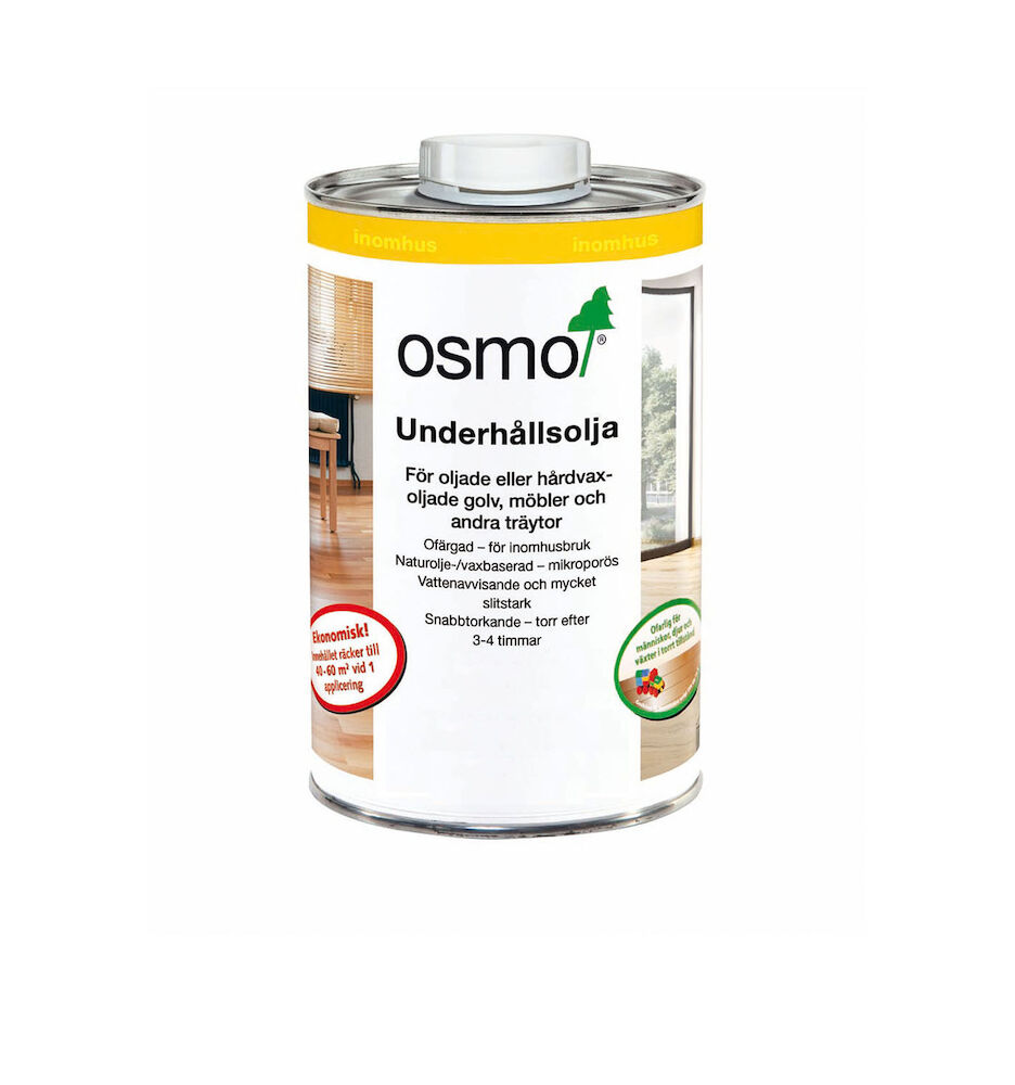 OSMO Underhållsolja vit sidenmatt 1 liter