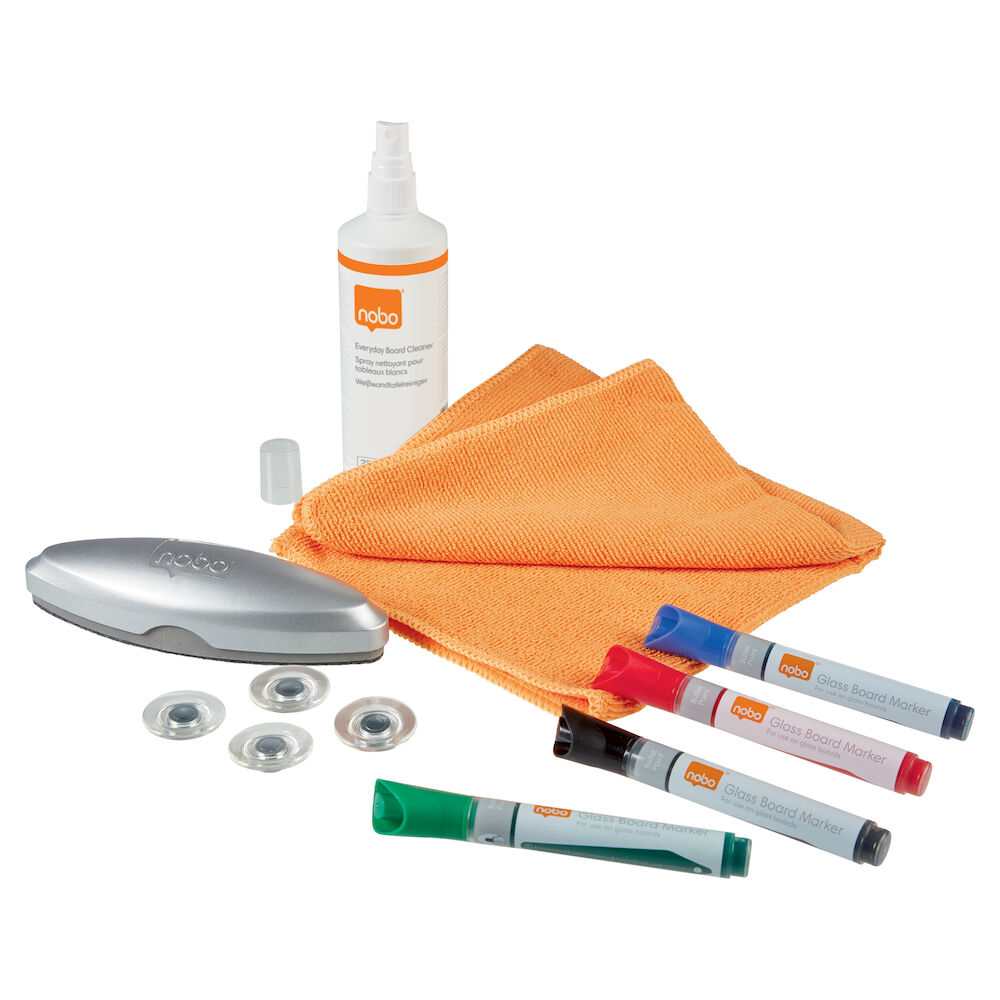 Nobo Whiteboard Starter Kit Glastavlor