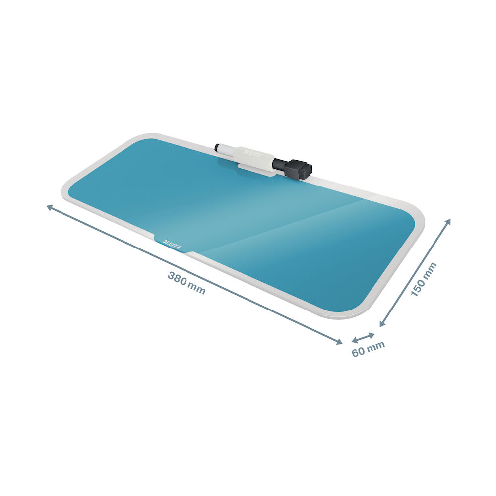 Leitz Memotavla i Glas Cosy Blå 380 x 150 mm