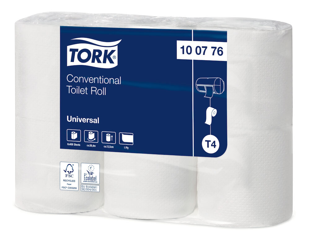 Tork Toalettpapper Universal 1-lag T4 6 rullar/fp