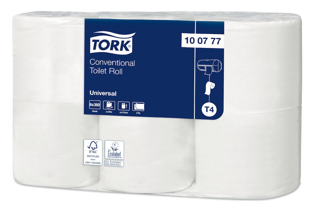 Tork Toalettpapper Universal 2-lager T4 6 rullar/fp