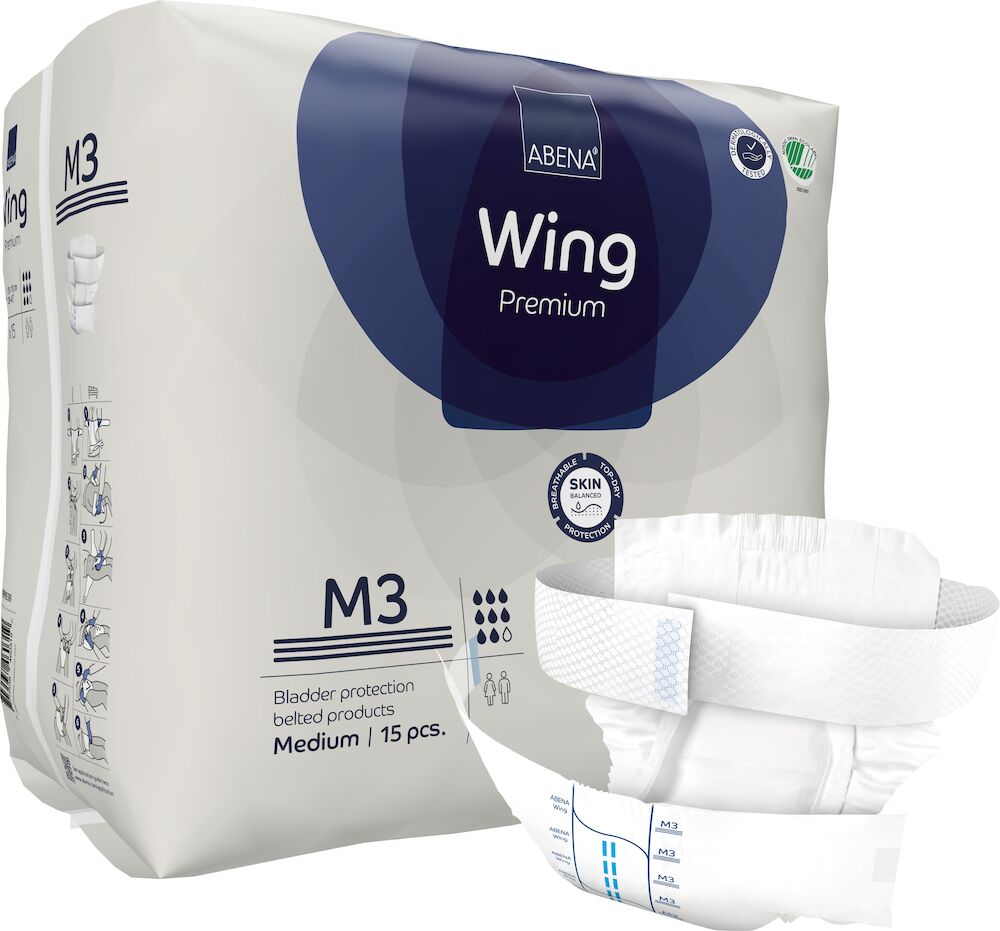 Abena Inkontinensskydd Wing M3 15 st/fp