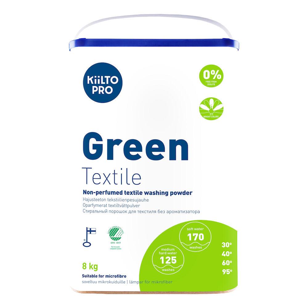 Kiilto Pro Tvättmedel Green Textile 8 Kg