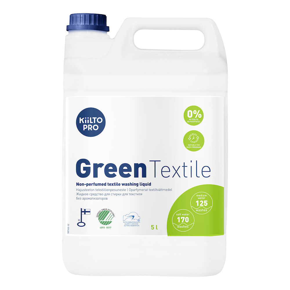 Kiilto Pro Tvättmedel Green Liquid Textile 5 liter