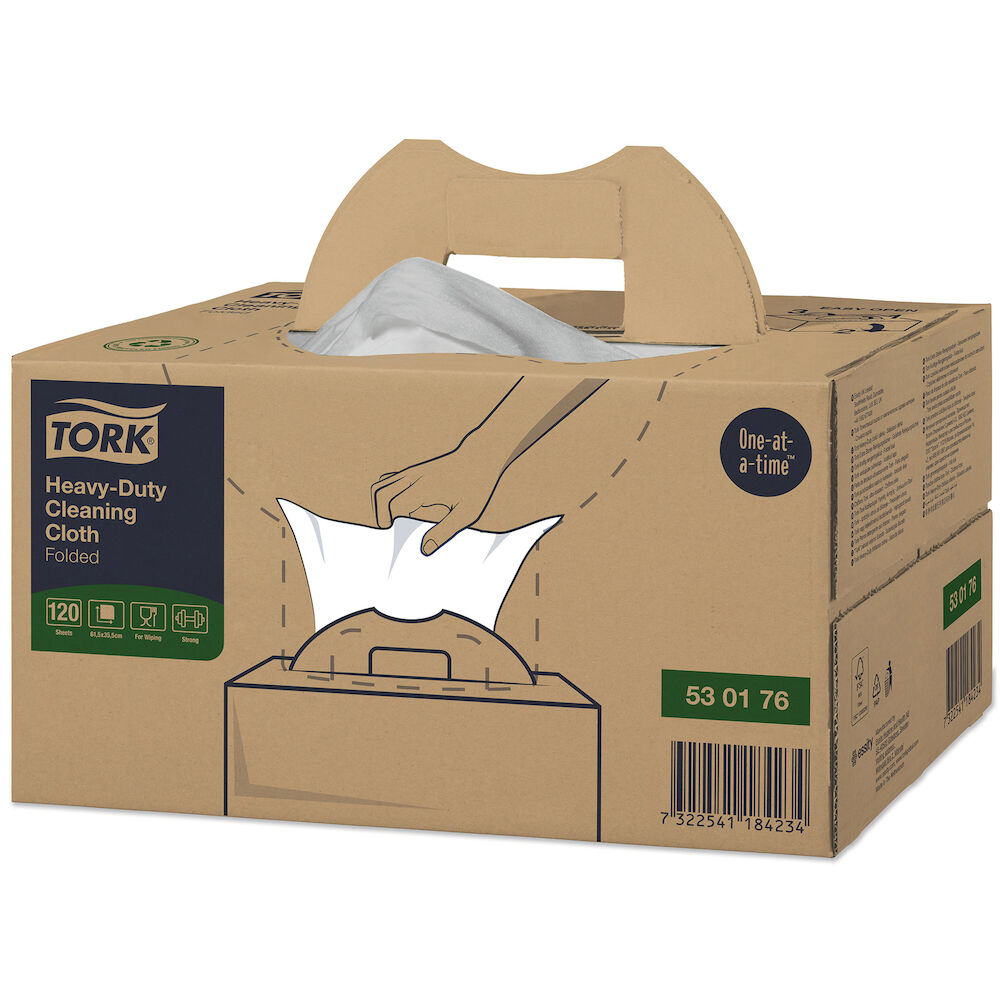 Tork Rengöringsduk W7 vit 120 st/fp