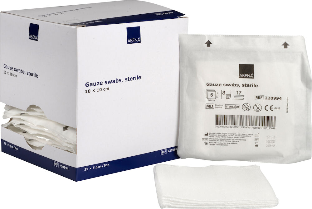 Abena Kompress steril 10x10cm 125/fp