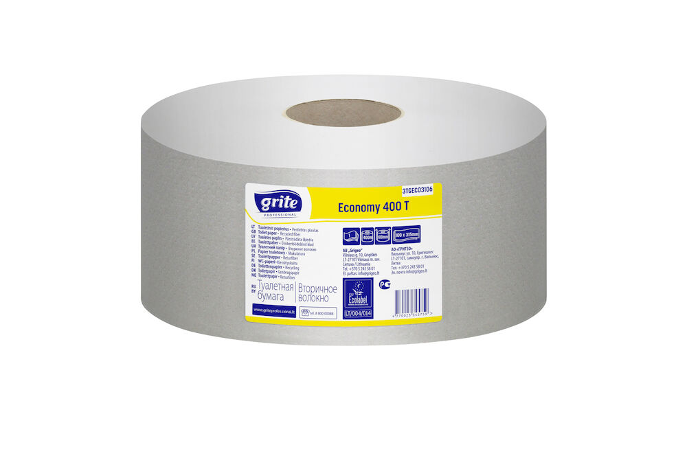 Grite Prof Toalettpapper Maxi Jumbo Eco 1 lager 400m