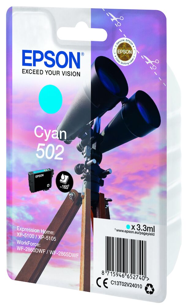 Epson Bläck T502 Cyan