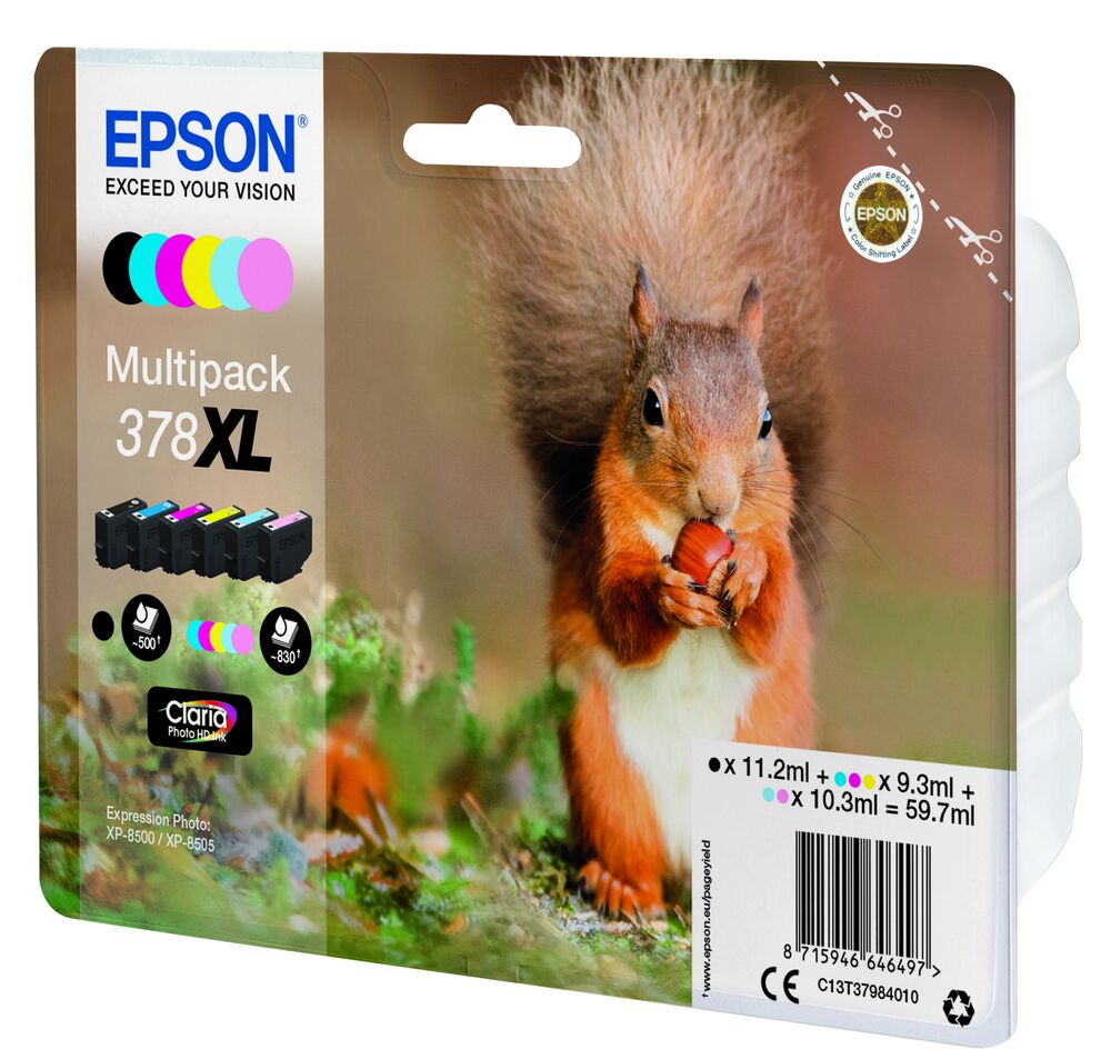 Epson Bläck T378 XL Multipack
