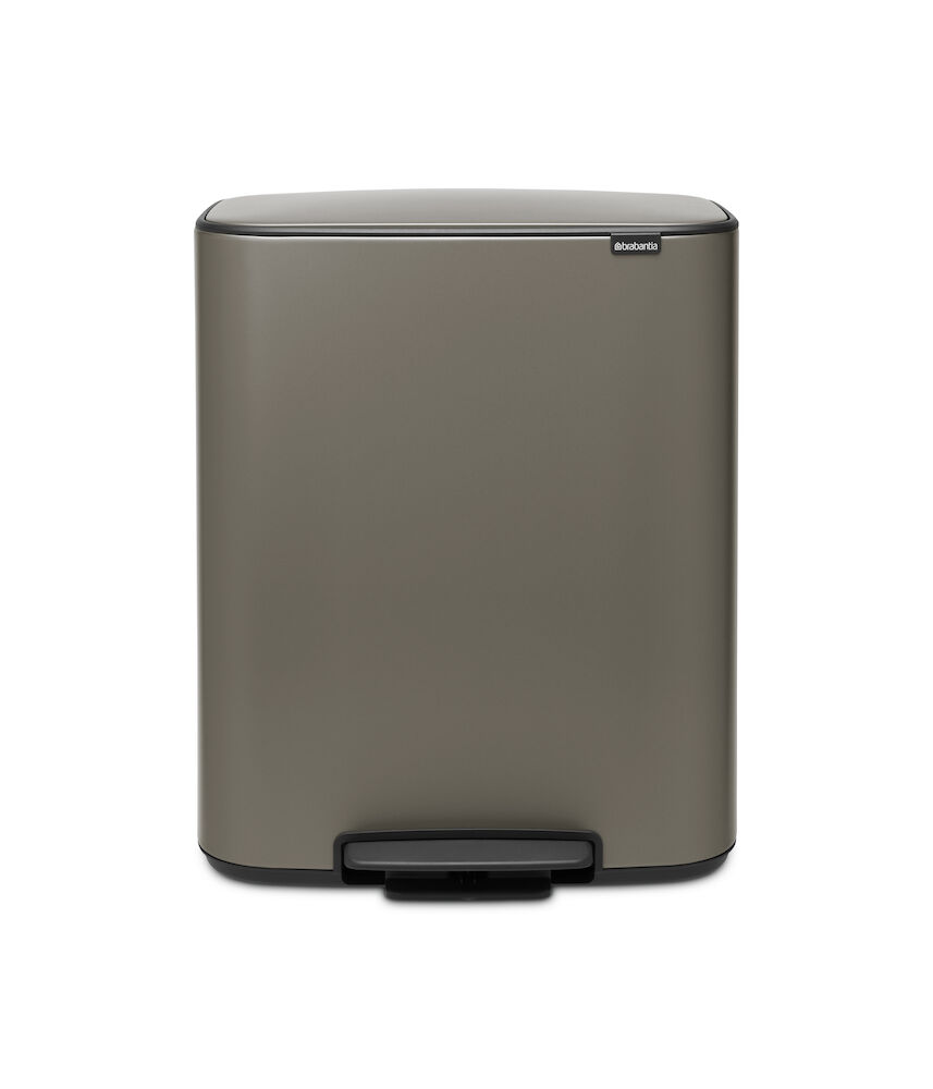 Brabantia Pedalhink Bo 2x30 liter Platinum
