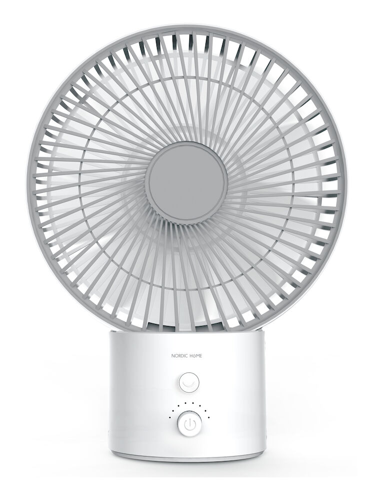 Deltaco Laddningsbar USB-bordsfläkt Nordic Home FT-775