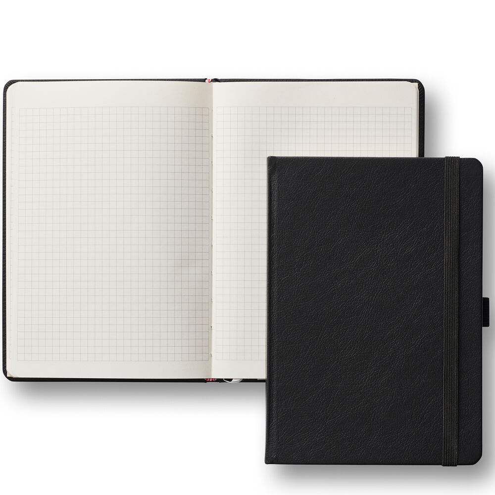 Office Depot Anteckningsbok Classic A5 rutat svart