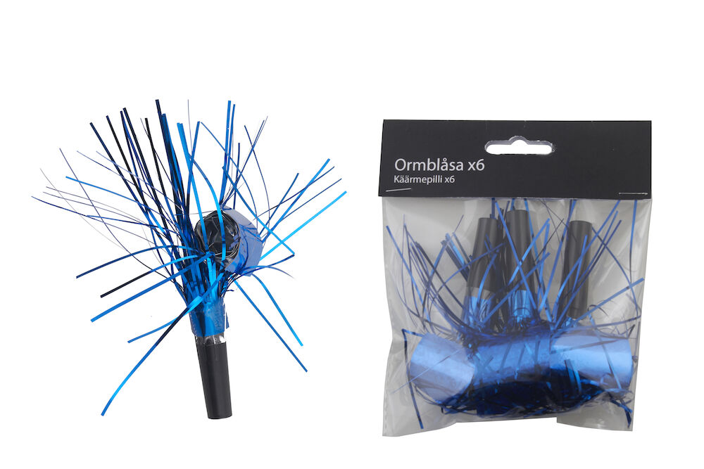 Festive Ormblåsor blå 6-pack