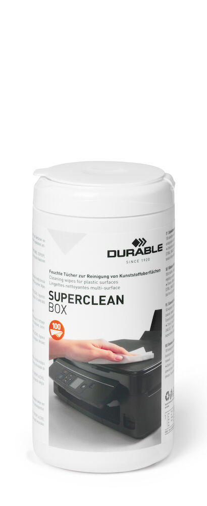 Durable Rengöringsservetter Superclean Box 100-pack