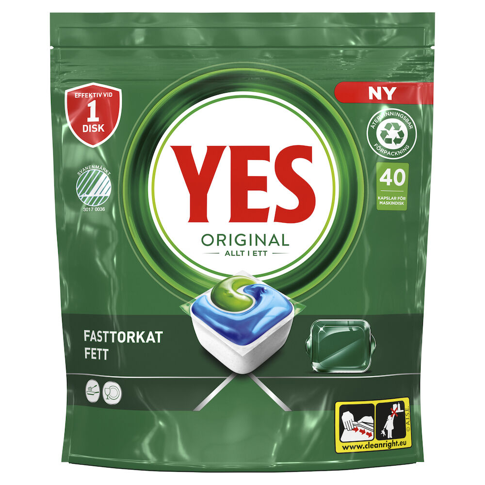 Yes Diskmaskinstabletter All in One 40-pack