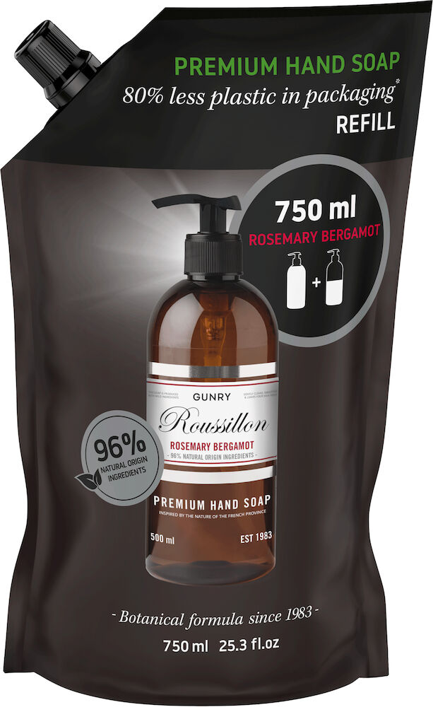 Gunry Handtvål refill Rosemary Bergamot 750 ml
