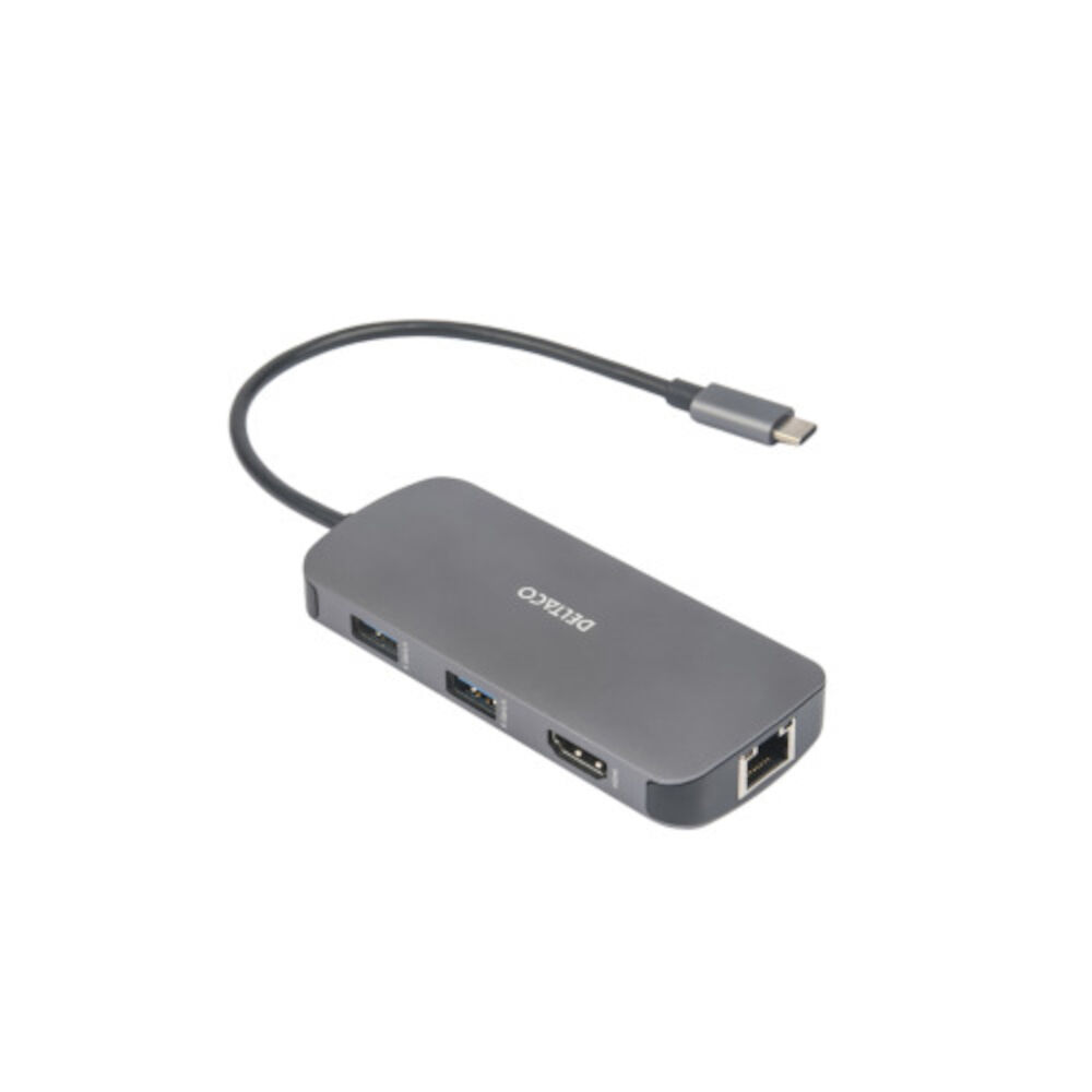 Deltaco USB-C dockningstation