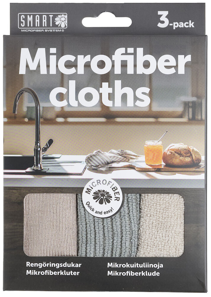 Smart Microfiber Mikrofiberdukar 31x32 cm 3-pack