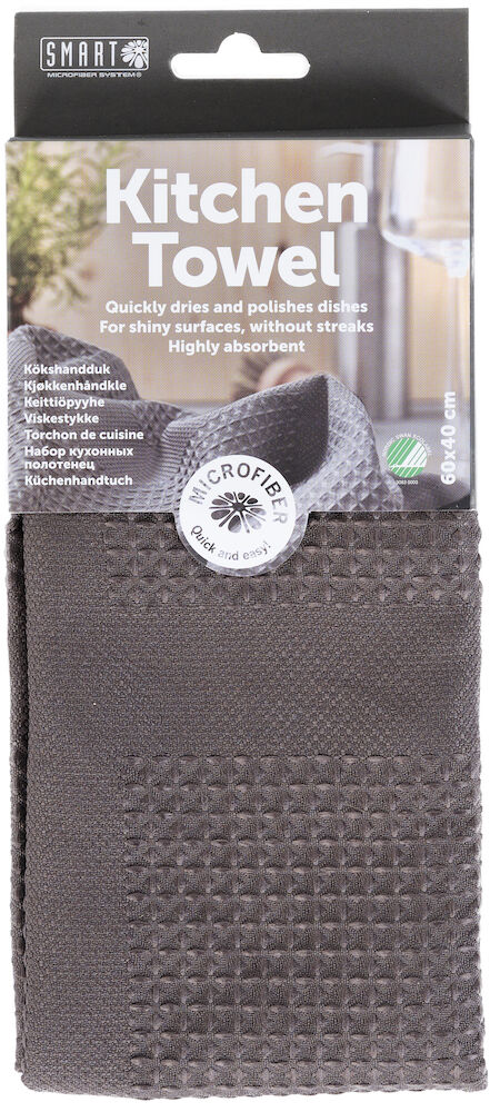 Smart Microfiber Kökshanduk 40x60 cm mörkgrå