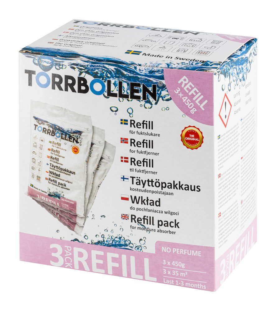 Torrbollen Refill till 3-pack