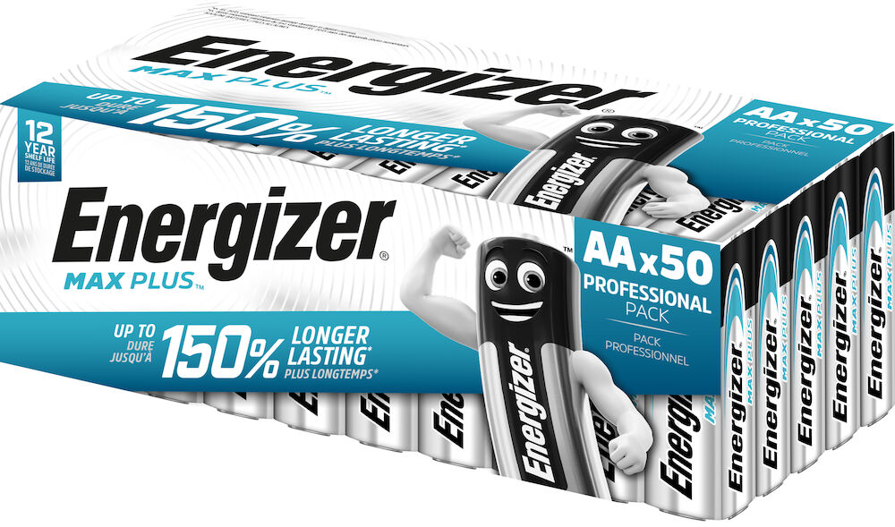 Energizer Batteri Max Plus Alk AA 50-pack