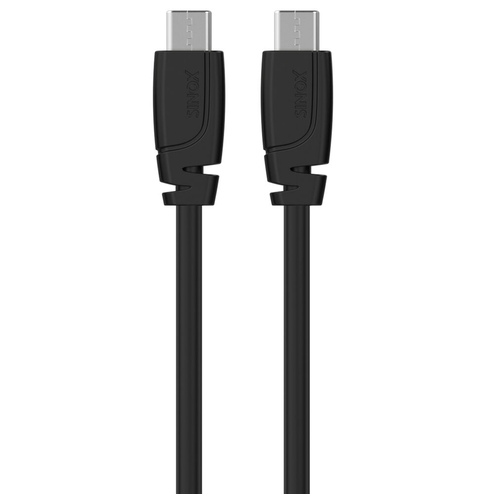 Sinox USB-C till USB-C kabel 2 m svart