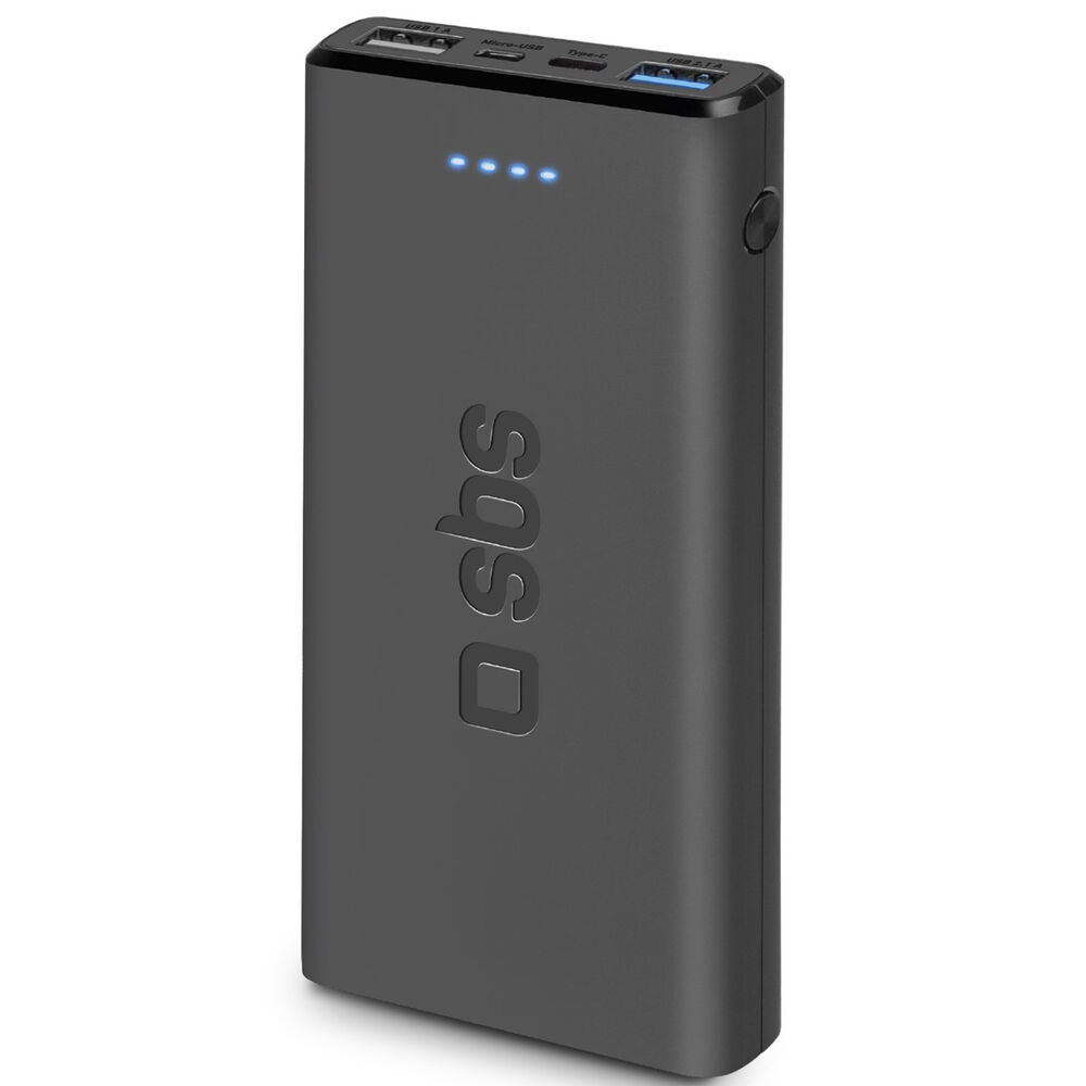 SBS Power Bank 10,000 mAh svart