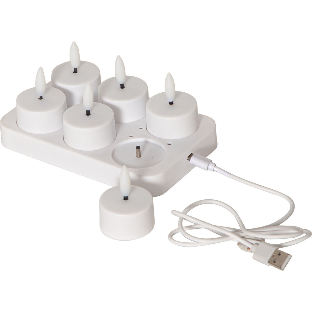 Star Trading LED Värmeljus Charge 6-pack
