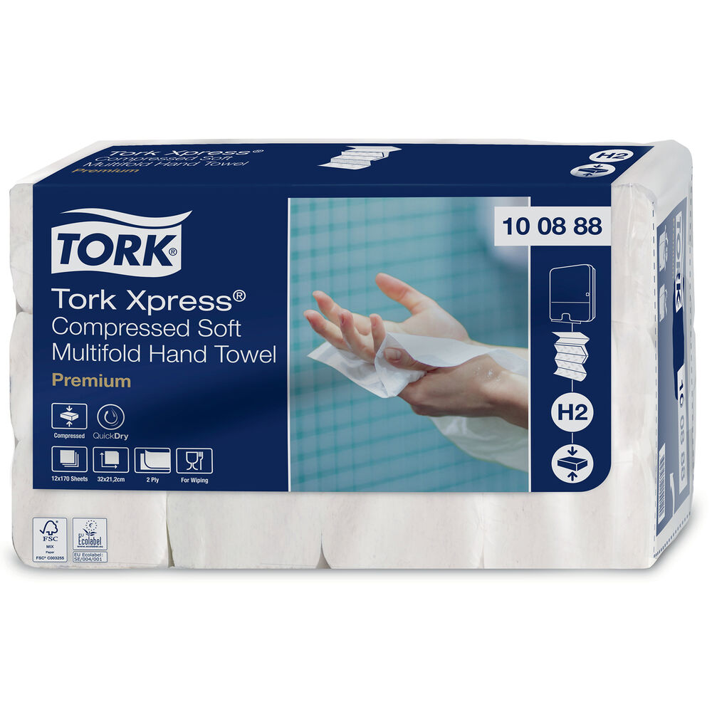 Tork Pappershandduk Xpress® M Premium Compressed Soft 2040/trp
