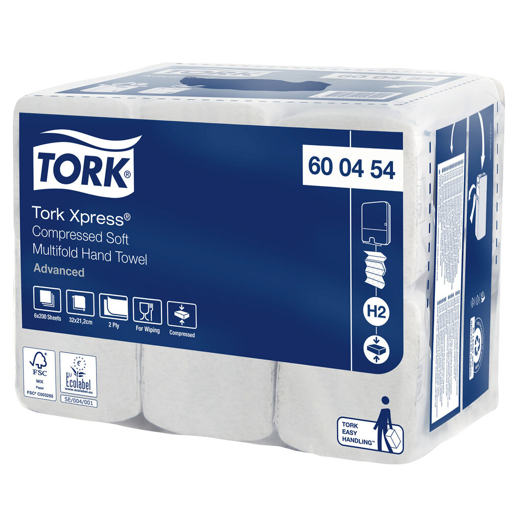 Tork Pappershandduk Xpress® M Advanced Compressed Soft 1200/trp