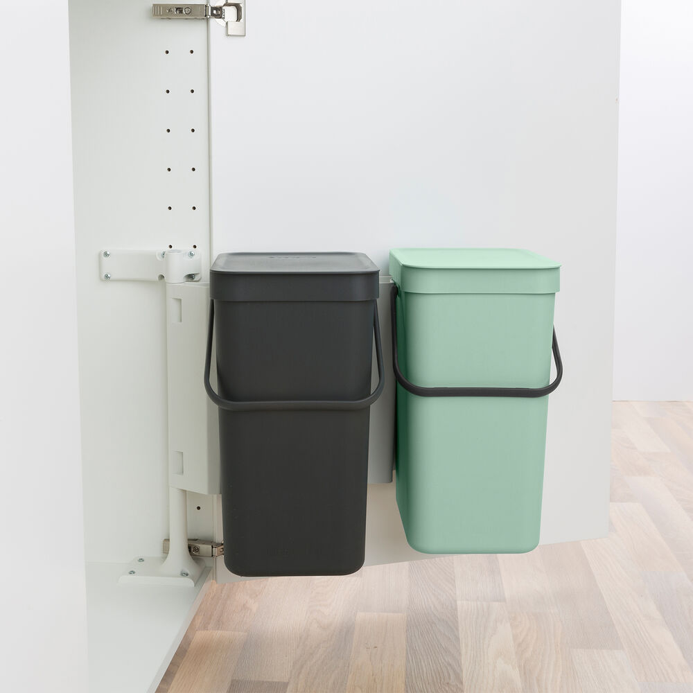 Brabantia Sort&Go Väggmonteringsbar 2x12 l